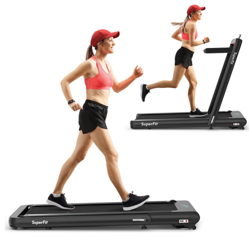 Gymax 2 In 1 Folding Treadmill 4.75Hp Running Machine W/ App And Remote -  Home Gym Equipment - by Dot & Bo | Houzz