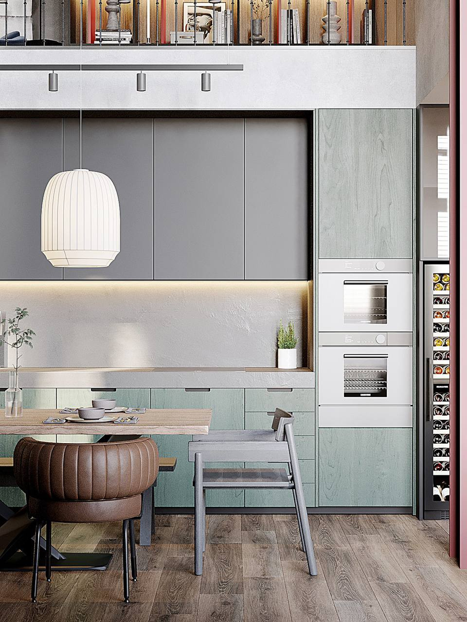 Двухуровневый пентхауз с мансардным этажом