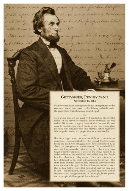 Gettysburg Address Printable - Bilscreen