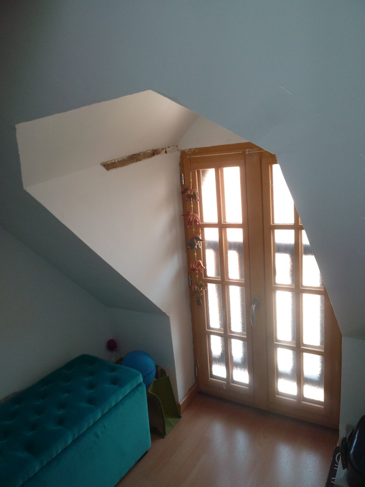 Création d'une  verrière et d'une fenêtre de toit dans une chambre