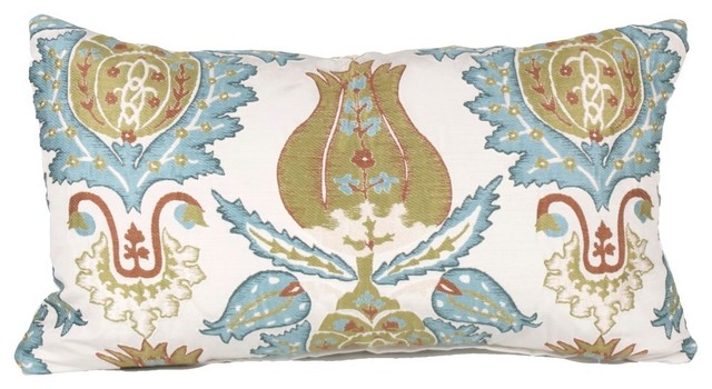 Peter Taube Home Buto Kidney Pillow, 12x22 - Decorative Pillows Houzz