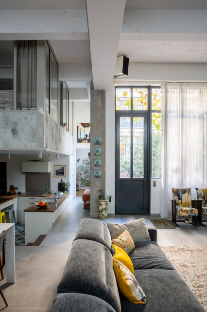 Duplex NLB contemporary-vardagsrum