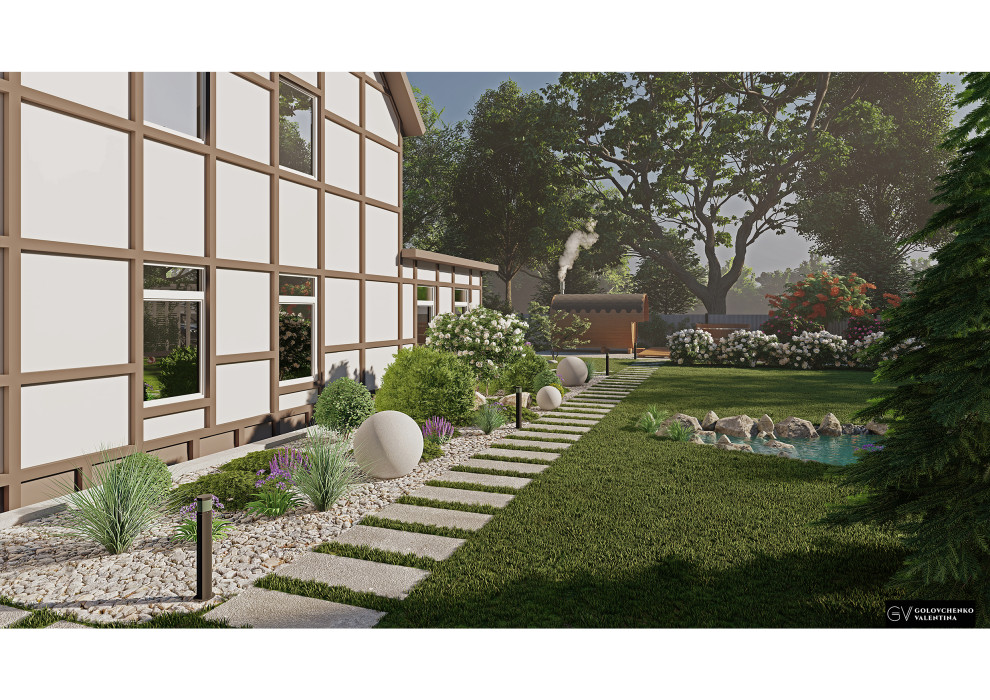 Концептуальный проект ландшафта частного дома