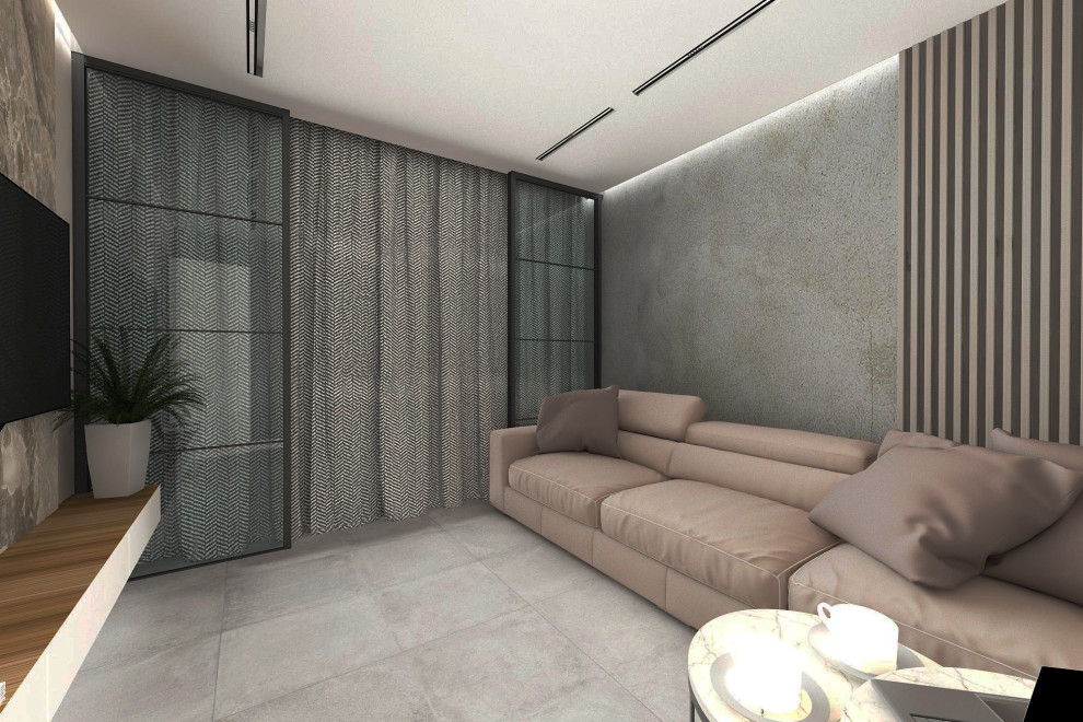 2 х комнатная квартира в стиле лофт с минимализмом