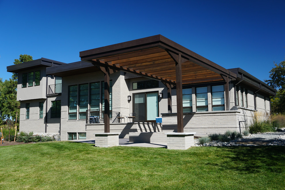 Inspiration for a transitional home design remodel in Denver