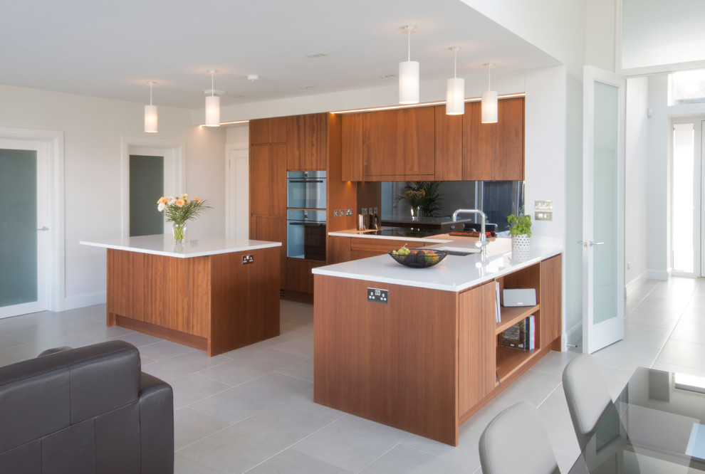 Iroko kitchen - Monkstown - Contemporary - Kitchen - Dublin - by Enigma ...