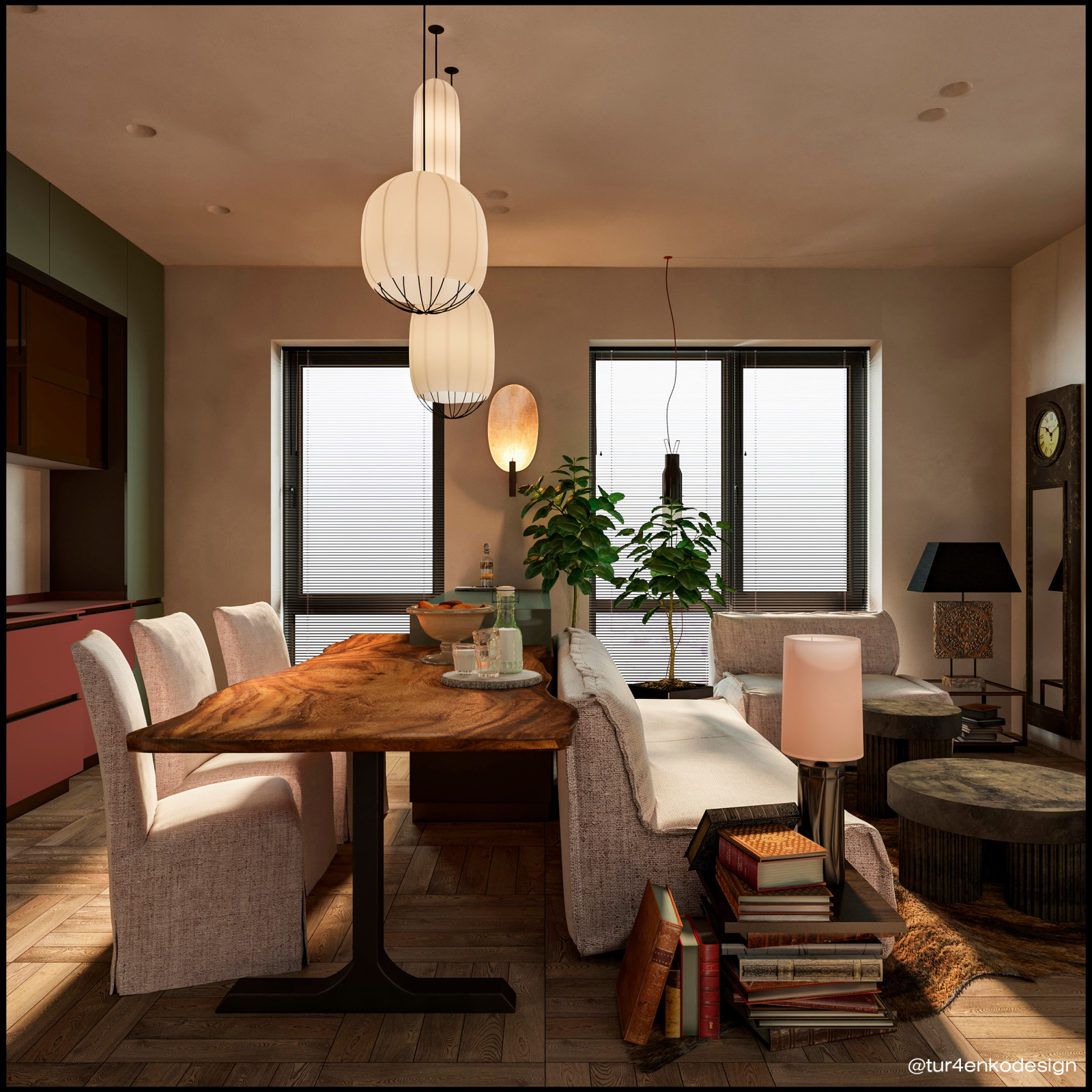 Эклектичный дизайн квартиры 100 м2 в ЖК "Павелецкая сити"