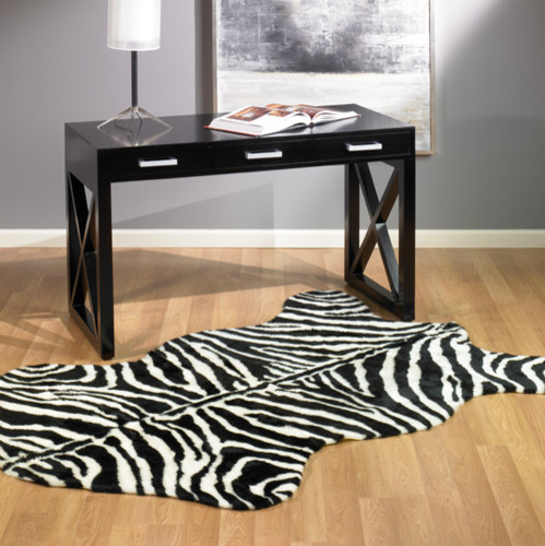 Faux Zebra Skin Rug Narrow Stipe Novelty Rugs By Ecofo Faux Zebra Skin Rug Narrow Stipe