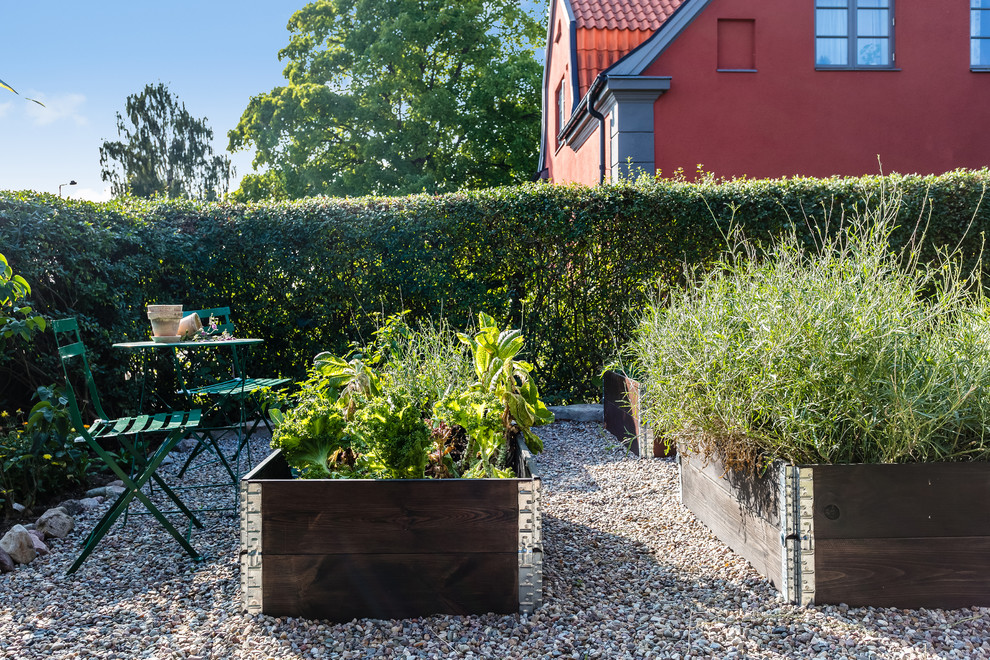 This is an example of a traditional garden in Stockholm.