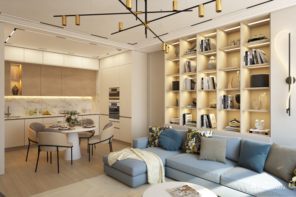 Дизайн интерьера 3-х комнатной квартиры в ЖК Триколор