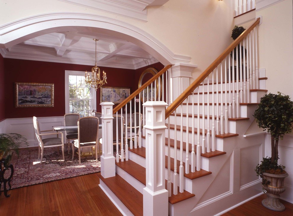 Photo of a traditional staircase in Charleston.