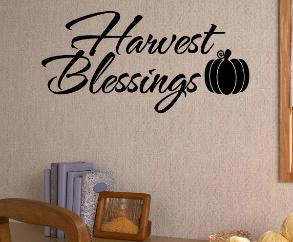 Harvest Vinyl Wall Decal hd139, Lime Green, 48 in.