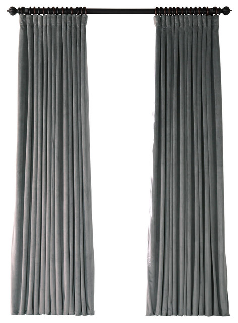 Signature Doublewide Blackout Velvet Curtain Single Panel