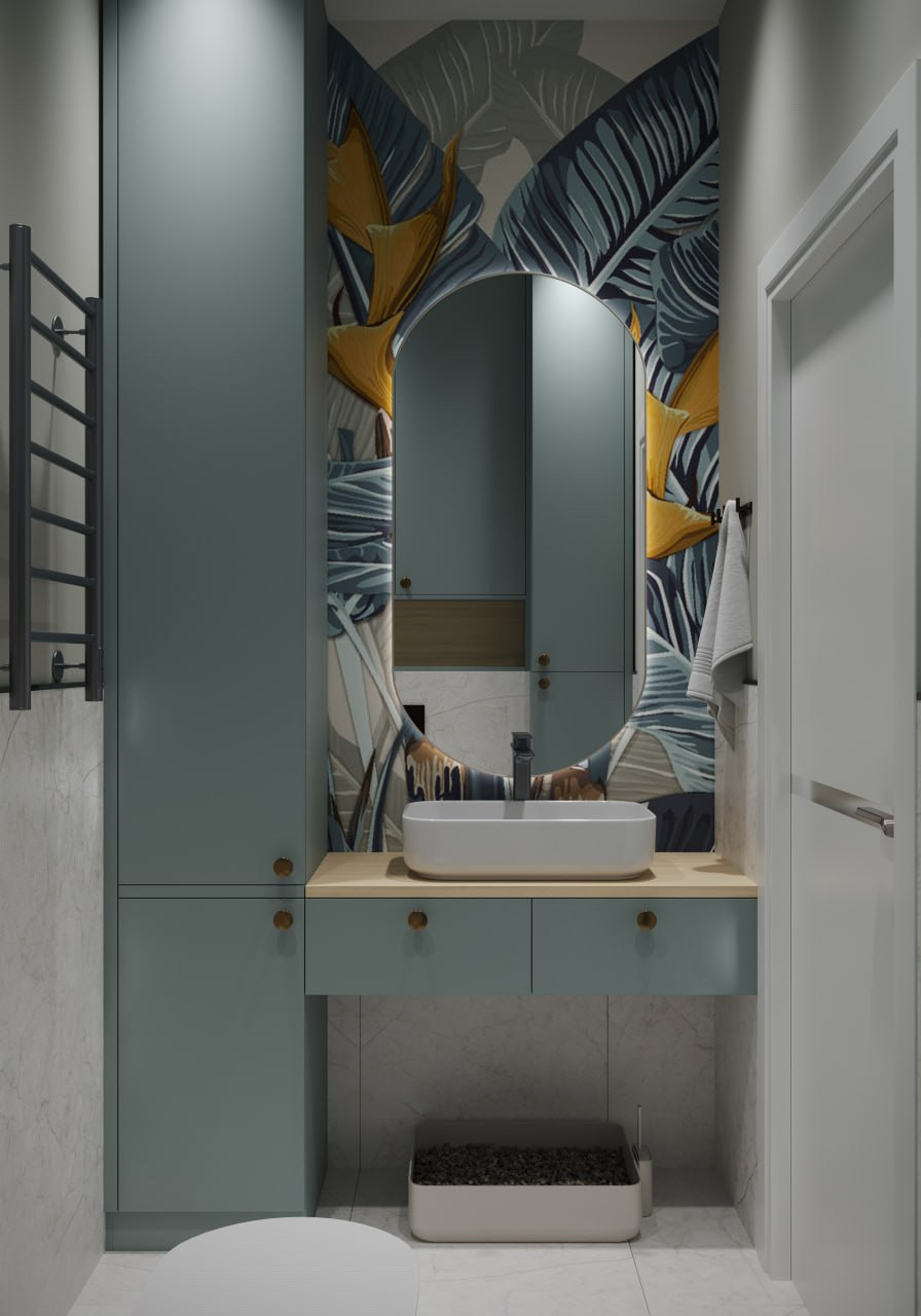 Гостевой санузел в загородном доме