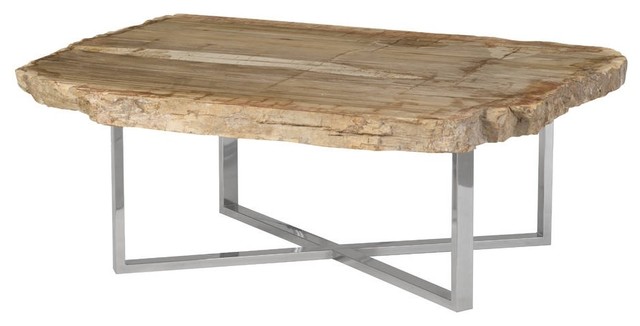 45 Wide Coffee Table Rustic Petrified Wood Modern Brown 45 Wide Coffee Table Rustic Petrified Wood Modern Brown