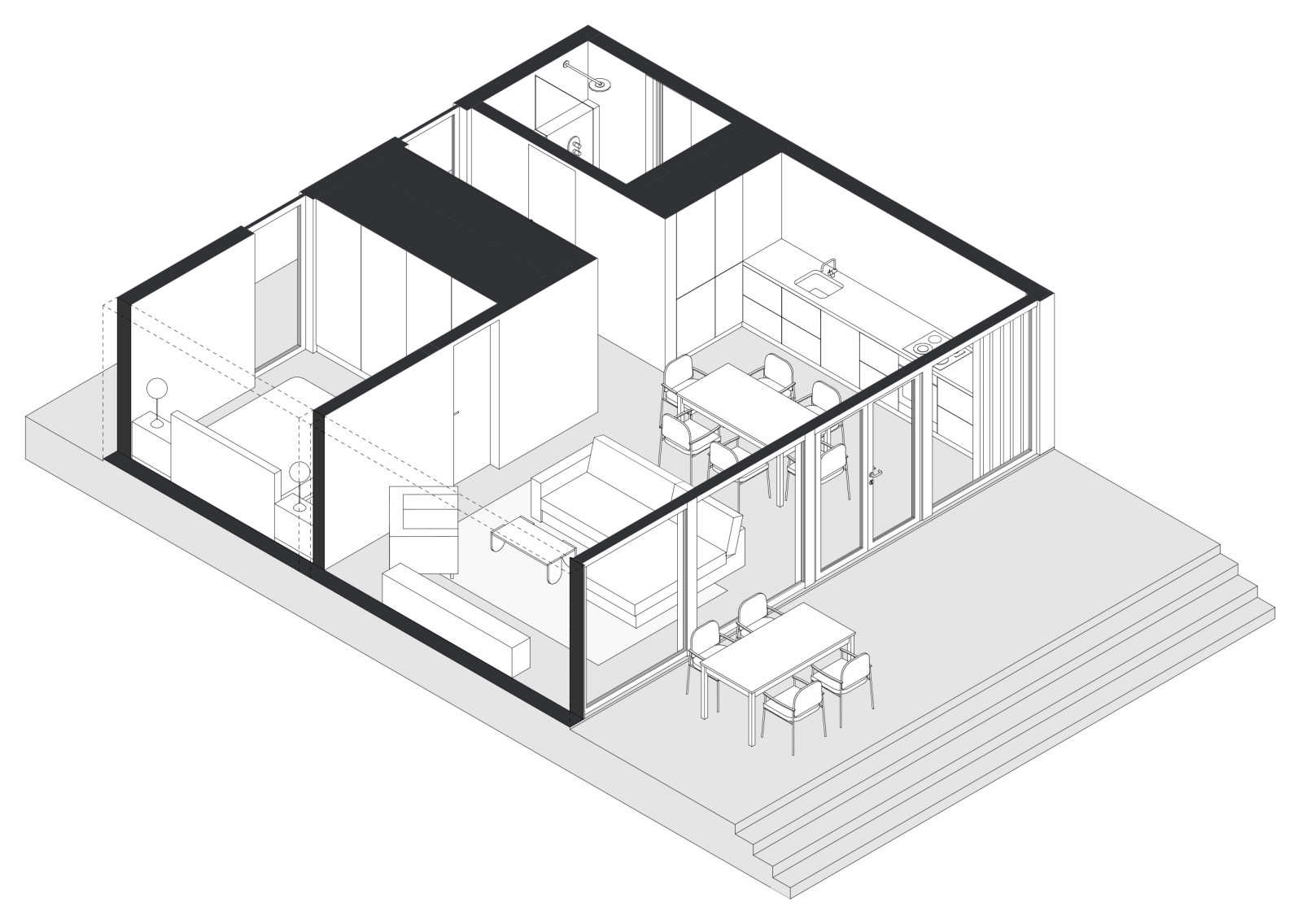 Каркасный жилой дом M50