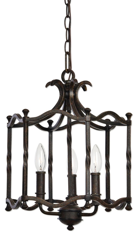 Traditional Old World Iron Pendant, Old World Charm Chandelier