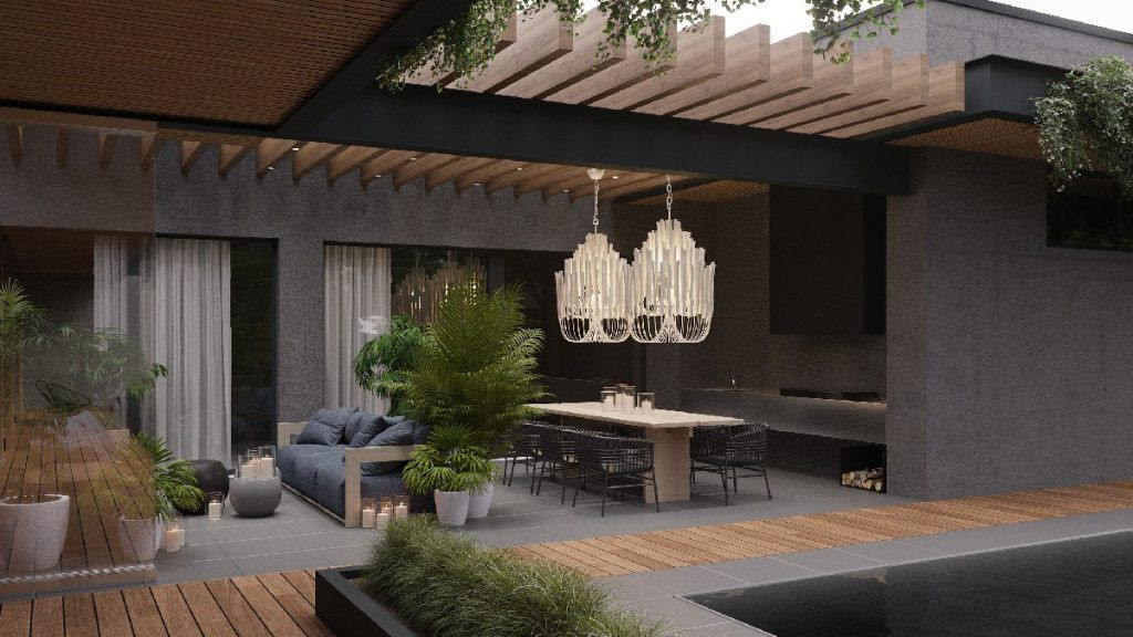 Частный дом в стиле Хай-Тек