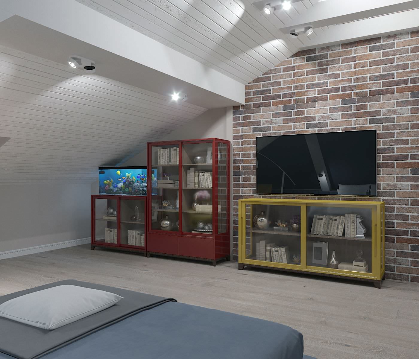 Спальня на мансарде