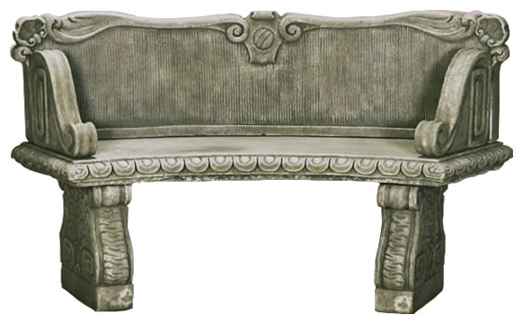 Chinese Suppliers Outdoor Furniture Curved Garden Bench Cast Iron