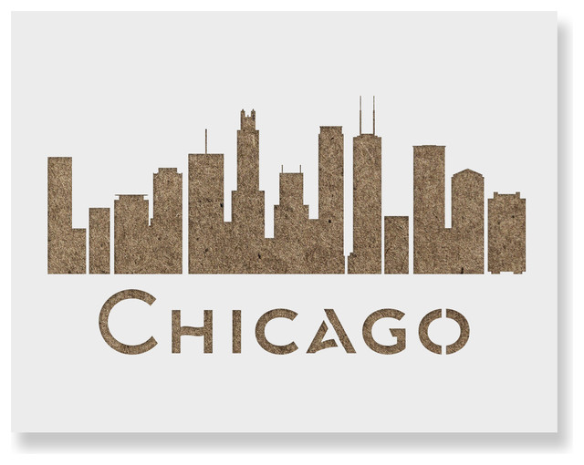 Chicago Skyline Stencil