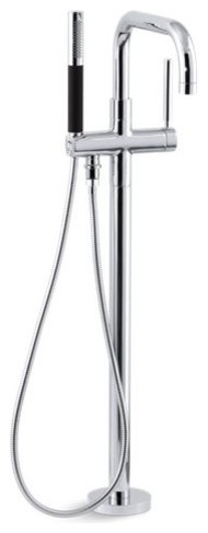 Kohler Purist Floor Mount Bath Filler Trim With Handshower Polished Chrome