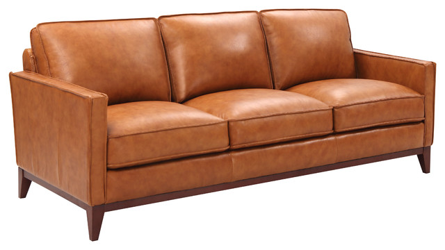 Millwood Top Grain Leather Sofa, Top Grain Leather Furniture