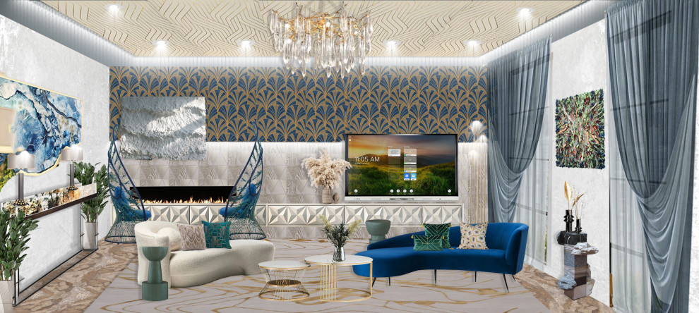 Art deco living room