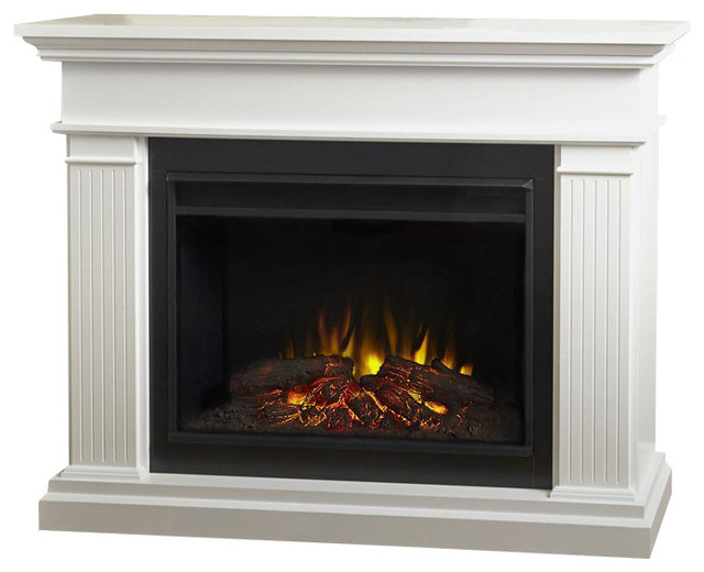 Kennedy Electric Grand Fireplace, White