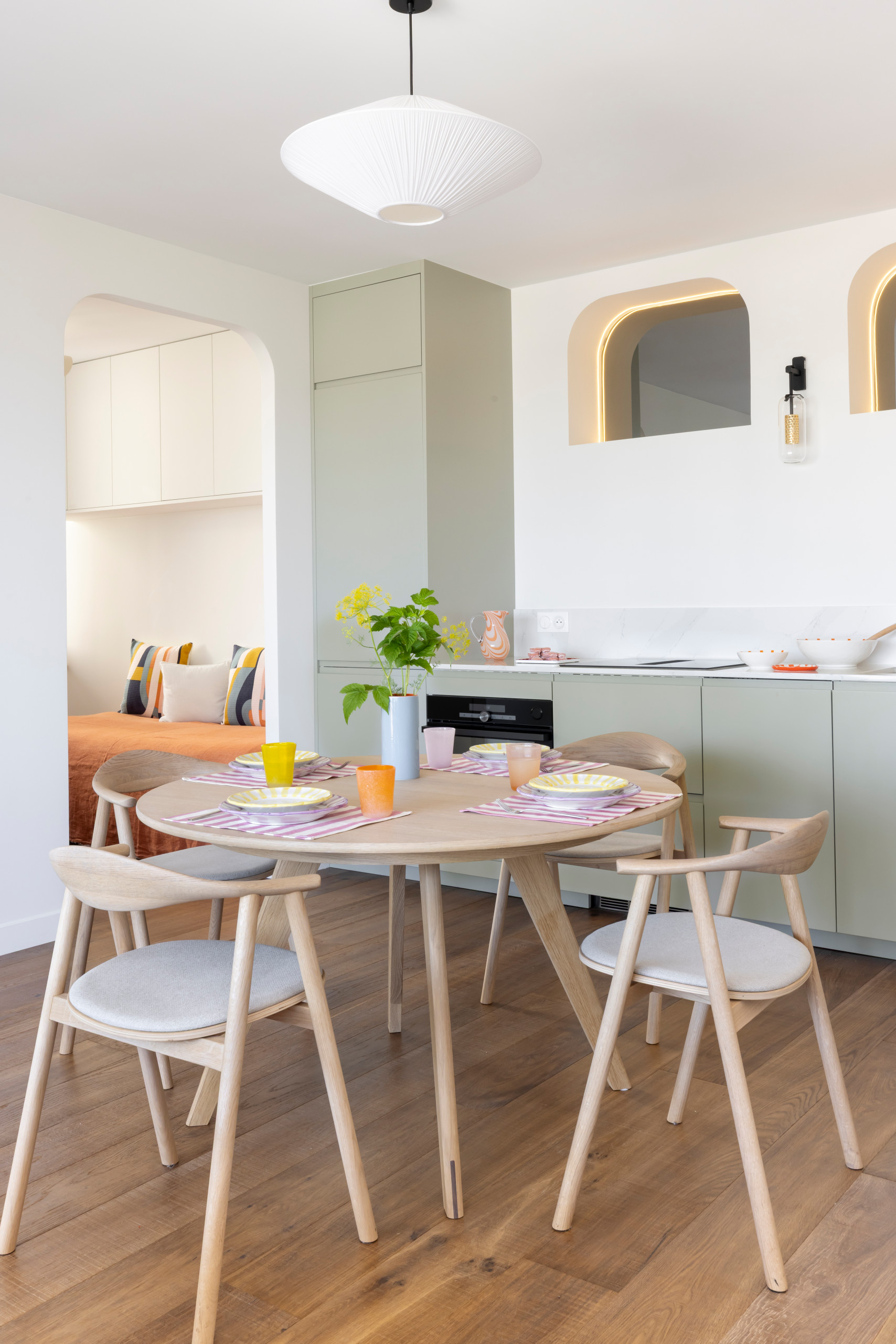Cuisine douce et lumineuse