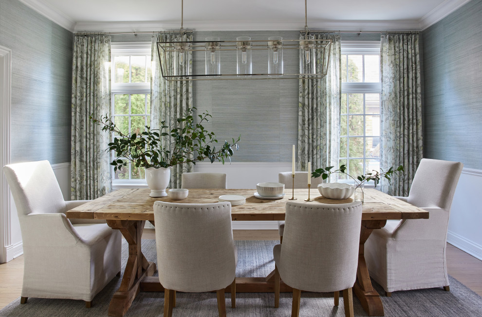 Dining room - transitional dining room idea in Chicago