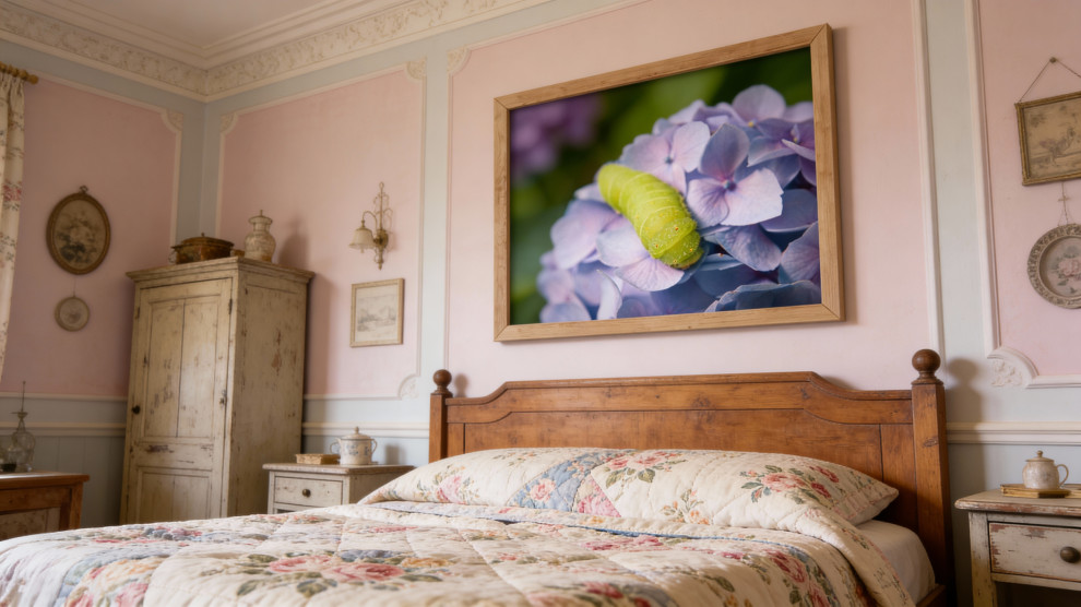 French country bedroom photo in Philadelphia