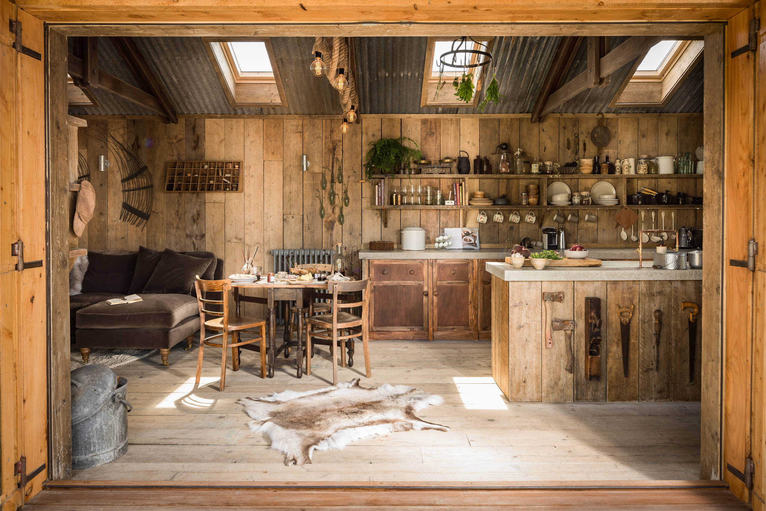 Galvanized Corrugated Metal Kitchen Ideas Photos Houzz