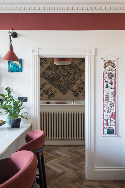 Georgian House Renovation midcentury-kitchen