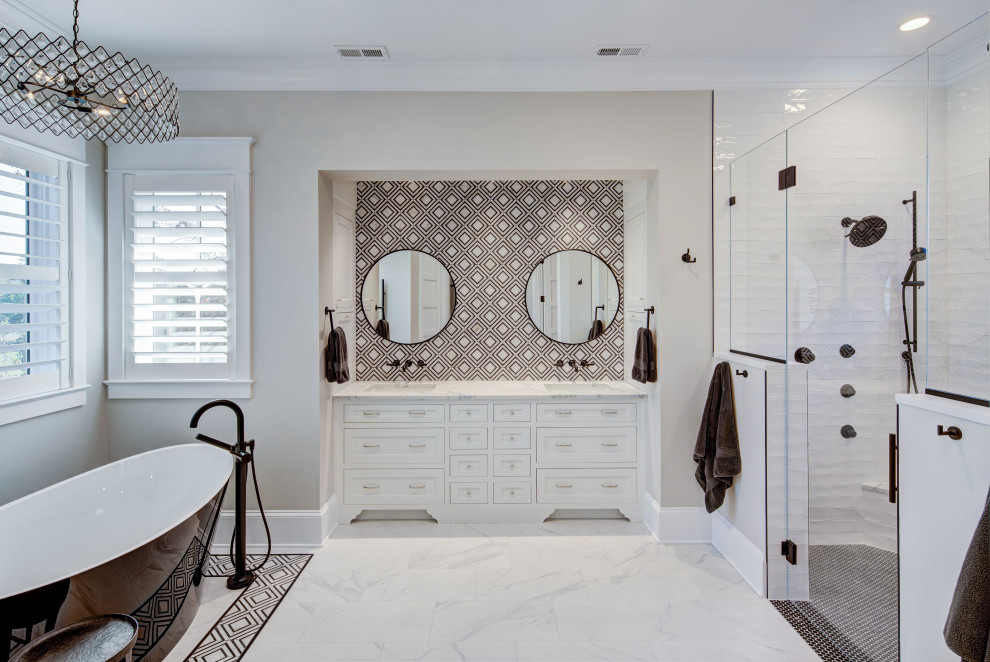 Transitional home design photo in DC Metro