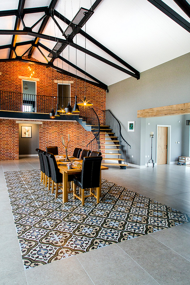 Inspiration for an urban dining room in Other.