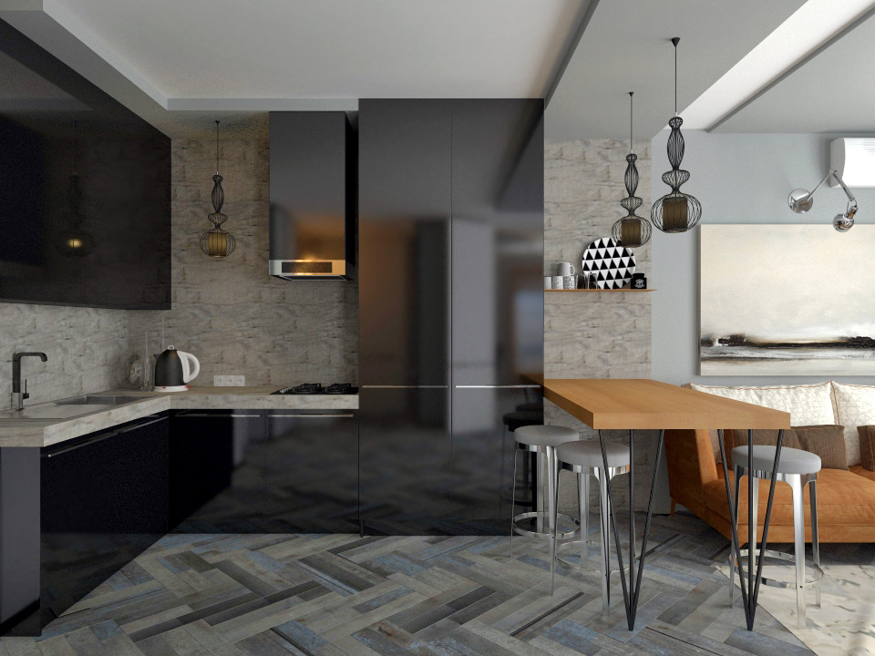 Кухня-гостиная