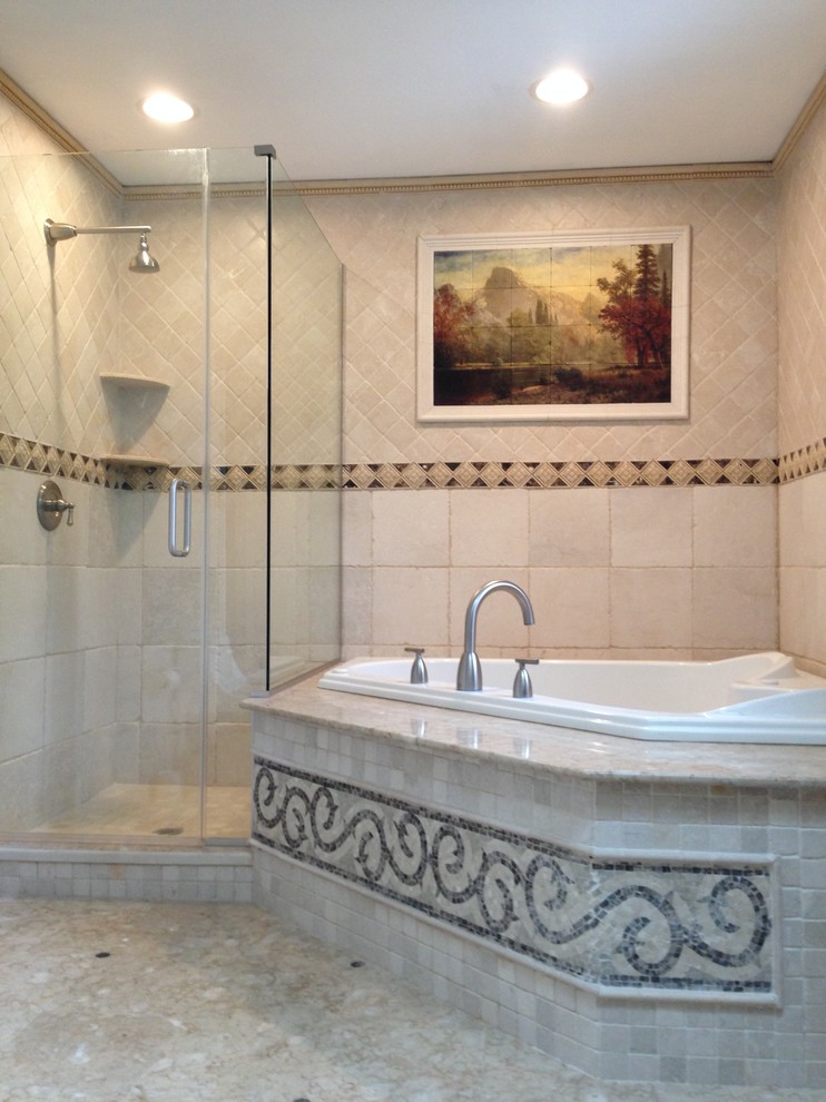 Transitional bathroom photo in Chicago
