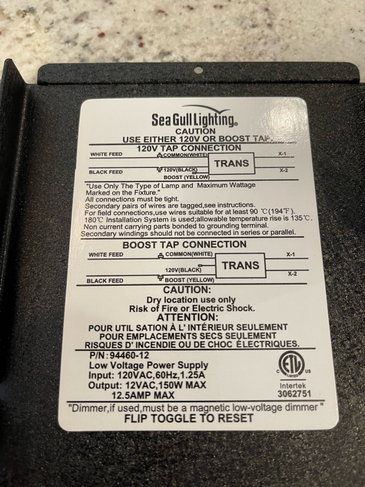 Under lighting conversion.