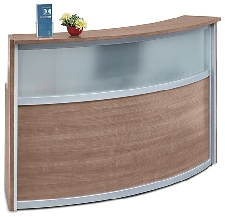 Compass Reception Desk With Glass Panel 72 W X 30 D