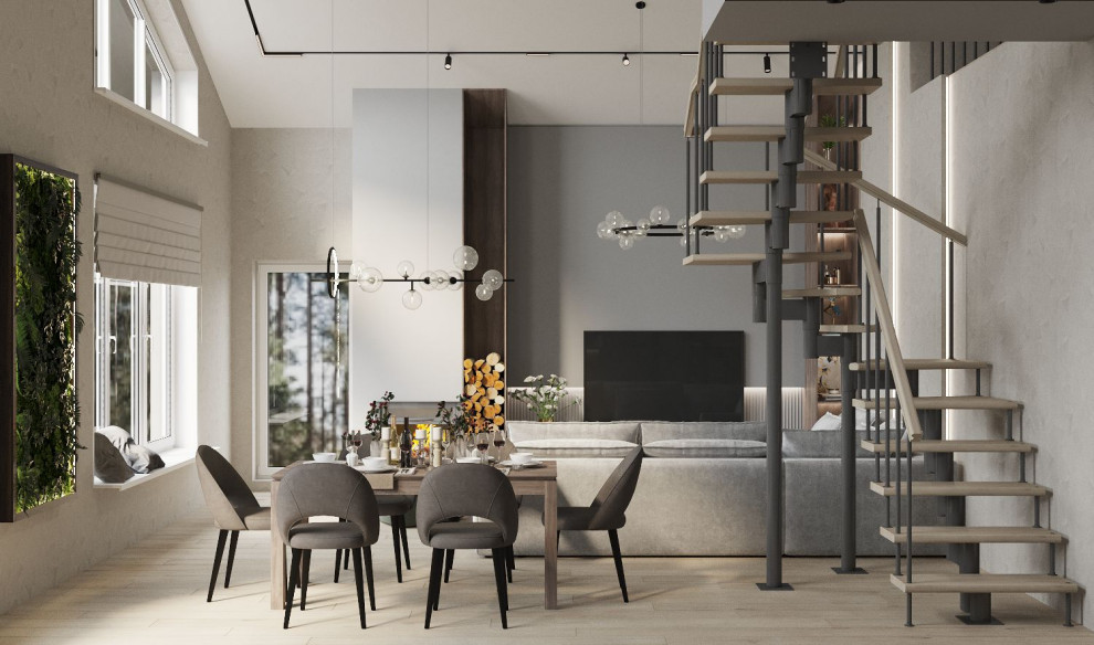 Гостинная в загородном доме