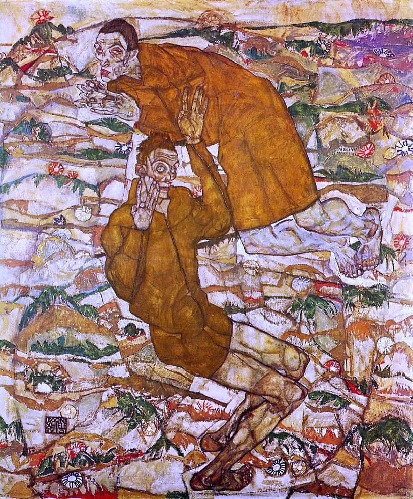 Egon Schiele Levitation, 16"x20" Premium Archival Print