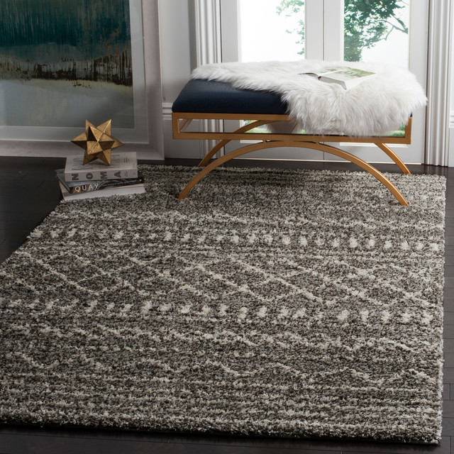 Safavieh Arizona Shag Collection ASG741 Rug, 4'x6' - Scandinavian ...