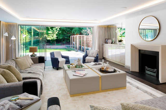 Hampstead Villas transitional-living-room