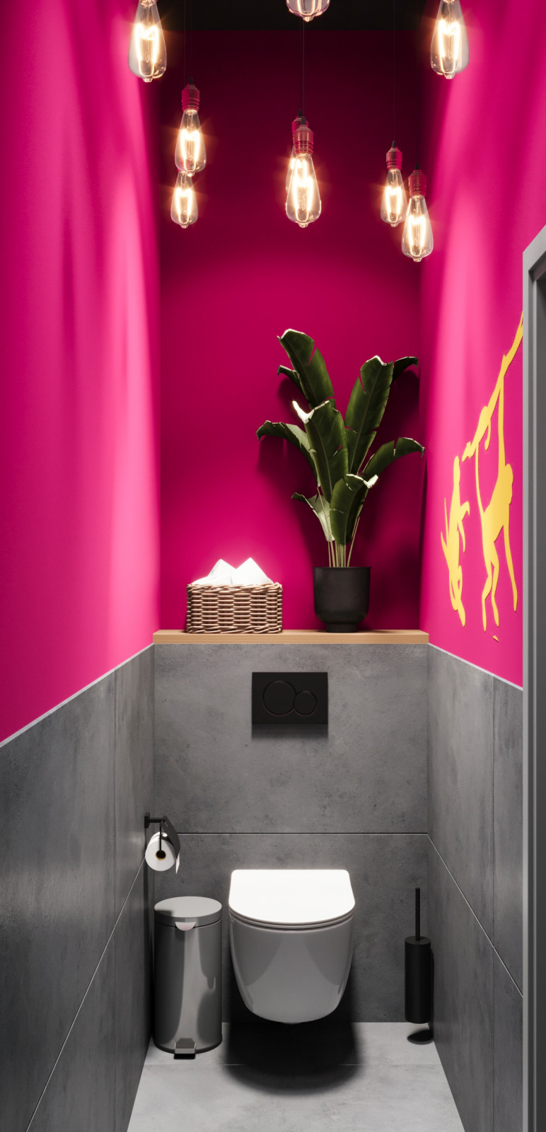 Кофейня в тропическом стиле. Проект