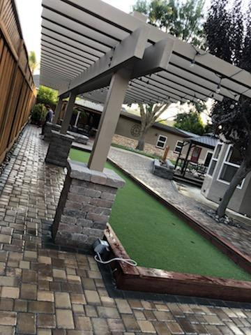 Bocce Ball Court and Paver Patio