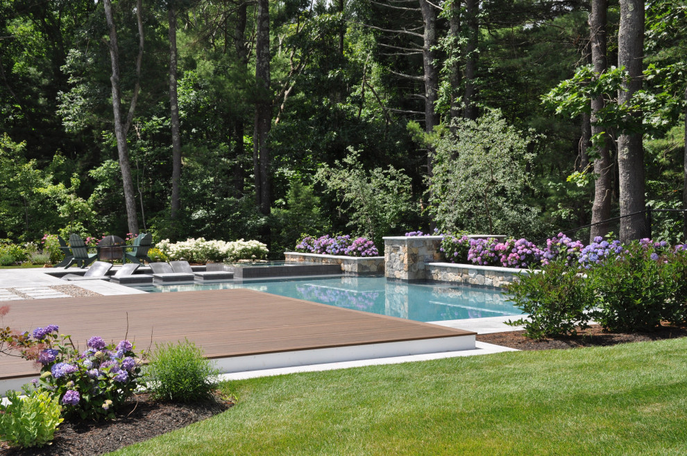 Design ideas for a traditional pool in Boston.