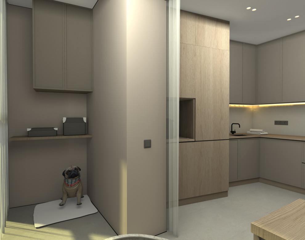 Проект двухкомнатной квартиры в г. Зеленоградске