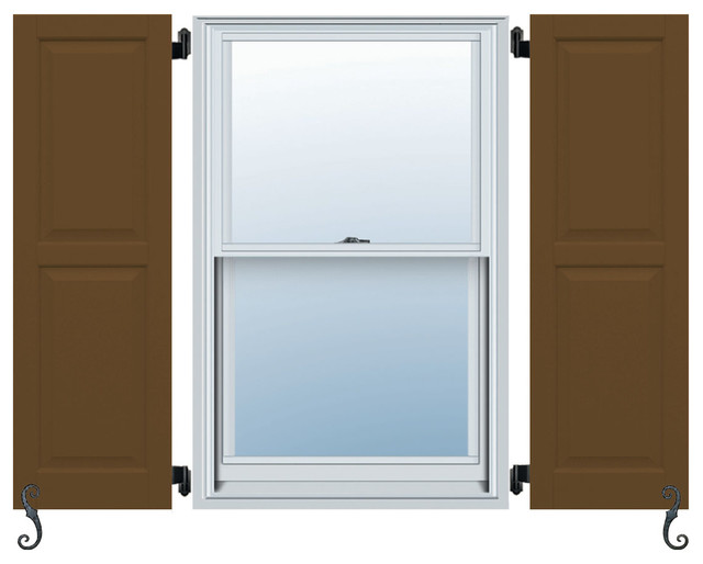 Atlantic Classic 2 Equal Panels, Raised Panel Shutters, Set of 2