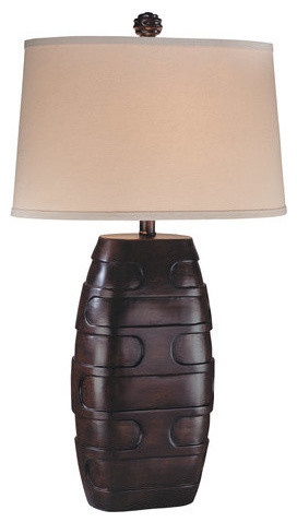Minka Lavery 10633-0 Poly Table Lamp, Dark Brown